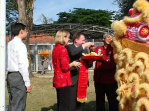 Lion Dance Performance Photo 3 at United States Embassay