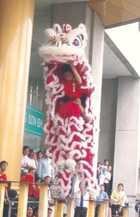 Lion Dance Performance in Berjaya Times Square